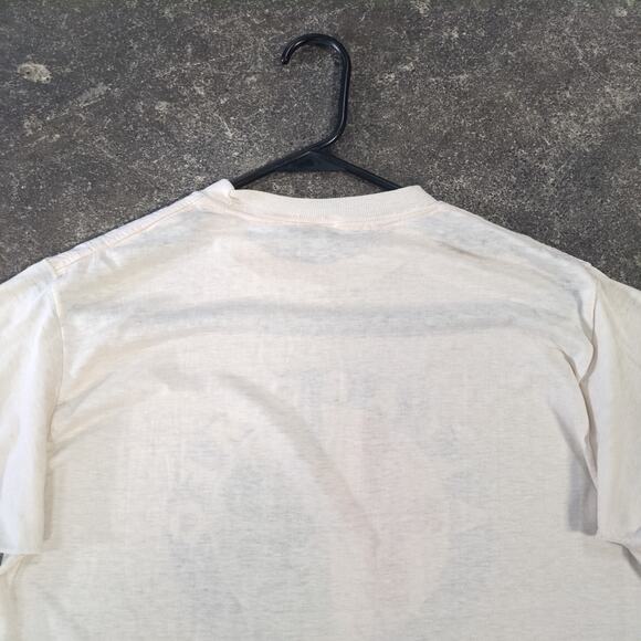 Vintage Alfa Romeo Racing Shirt Mens M White 80s Single Stitch Emblem Auto Cars - Picture 5 of 8